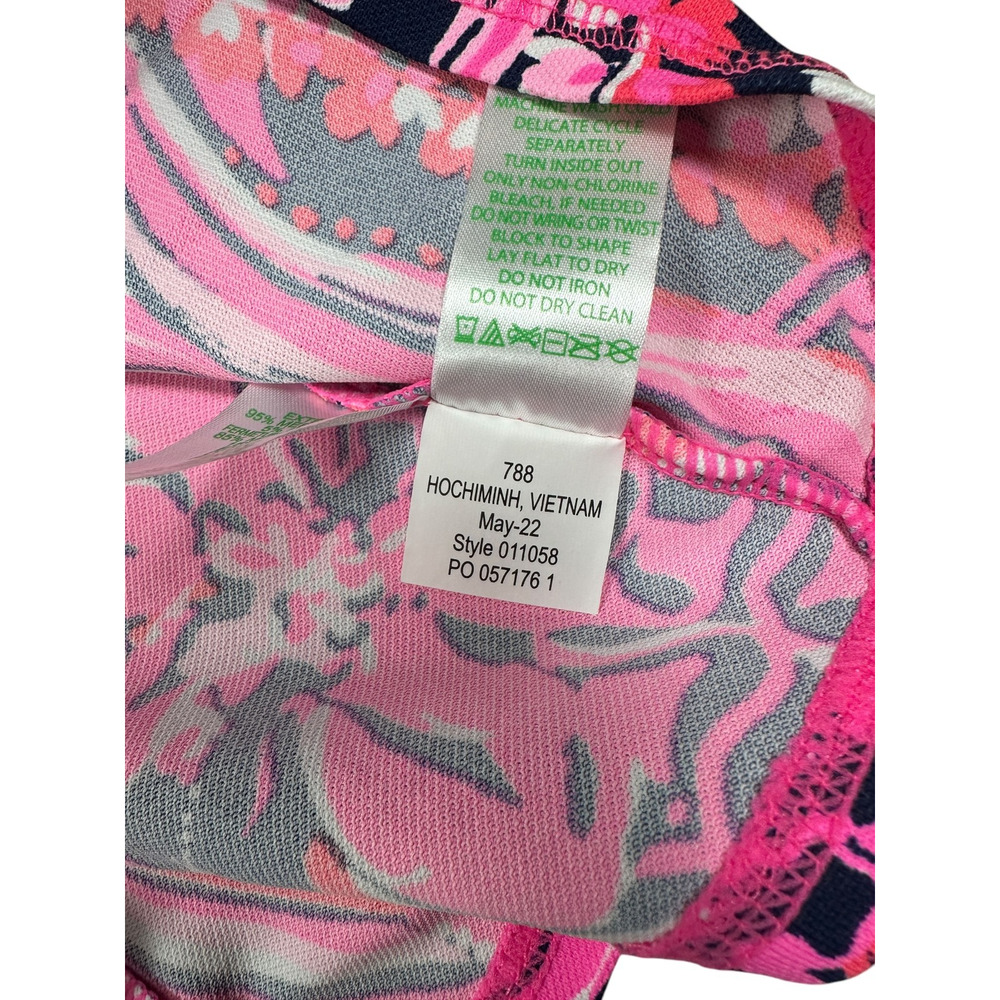 Lilly Pulitzer Luxletic Larissa Ruffle Half Zip XS Golf Top Sleeveless Preppy - Picture 11 of 12